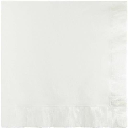 Tovagliolo 33 x 33 cm, 2 veli Bianco White