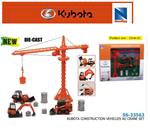 Modellino Cantiere Gru Ruspa Escavatore Kubota Scavatore Scala 1:64