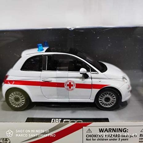 Newray Fiat Cinquecento Croce Rossa Italiana Volontario 1:24 Modellino. 71383 - 6