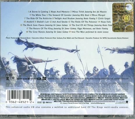 Il Signore Degli Anelli 3. Il Ritorno Del Re (Lord of the Rings 3. The Return of the King) (Colonna sonora) - CD Audio di Howard Shore - 2