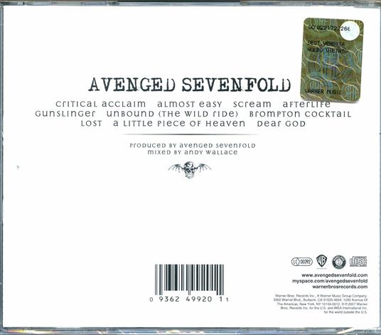 Avenged Sevenfold - CD Audio di Avenged Sevenfold - 2