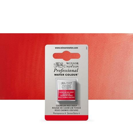 Acquarello Winsor & Newton Pwc 1/2 Godet – Rosso Di Cadmio Scuro