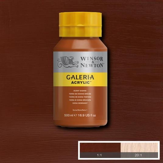 Acrilico Winsor & Newton Galeria 500ml -terra Di Siena Bruciata