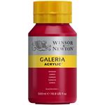 Winsor & Newton Series 1 - Flacone di colore acrilico Galeria da 500 ml, con tappo erogatore, colore: Cremisi