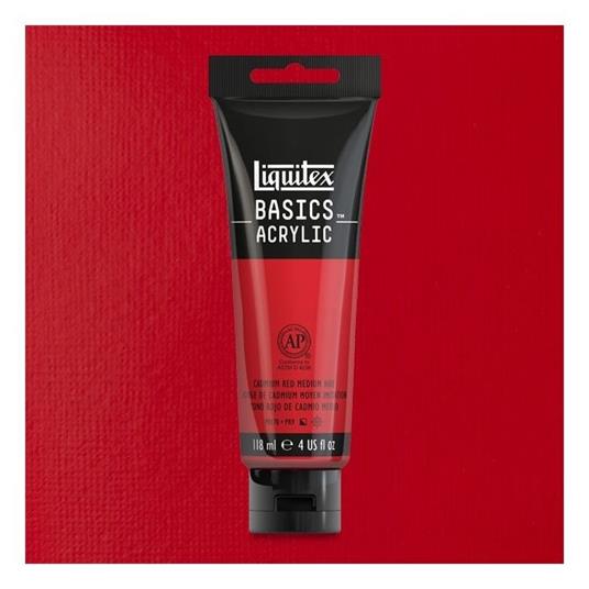 Acrilico Liquitex Basics 118ml Rosso Cadmio Medio Imitazione