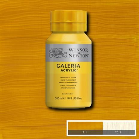 Acrilico Winsor & Newton Galeria 500ml – Giallo Trasparente