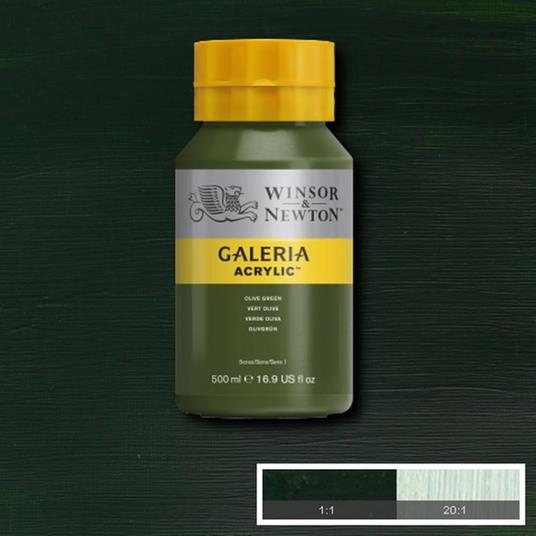 Acrilico Winsor & Newton Galeria 500ml -verde Oliva