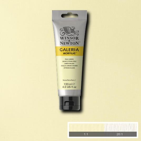 Acrilico Winsor & Newton Galeria 120ml – Giallo Limone Chiaro