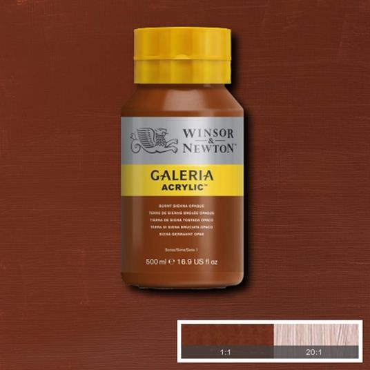 Acrilico Winsor & Newton Galeria 500ml -terra Di Siena Bruciata Opaca