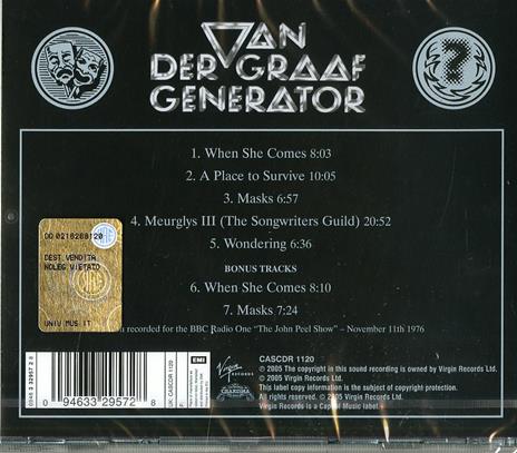 World Record - CD Audio di Van der Graaf Generator - 2