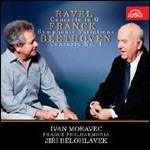 Concerto per pianoforte n.4 / Variazioni sinfoniche / Concerto per pianoforte - CD Audio di Ludwig van Beethoven,Maurice Ravel,César Franck,Jiri Belohlavek,Ivan Moravec