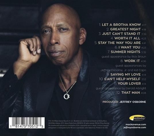 Worth it All - CD Audio di Jeffrey Osborne - 2