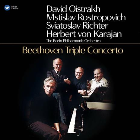 Concerto triplo in Do op.56 - Vinile LP di Ludwig van Beethoven,Herbert Von Karajan,Sviatoslav Richter,Mstislav Rostropovich,Berliner Philharmoniker,David Oistrakh