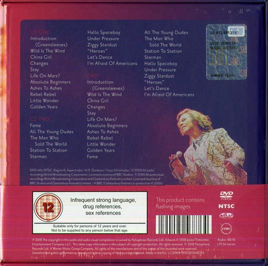 Glastonbury 2000 - CD Audio + DVD di David Bowie - 2