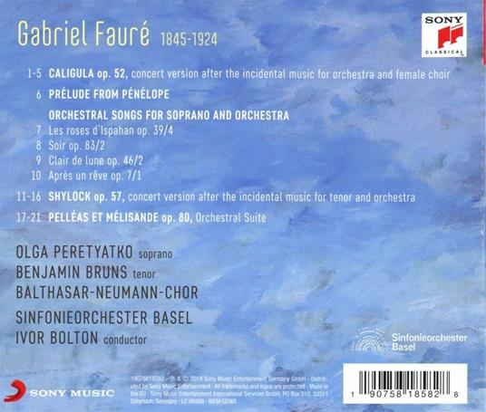 The Secret Fauré. Musica per orchestra e Suites - Gabriel Fauré - CD |  Feltrinelli