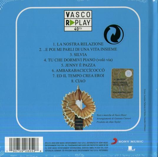 Ma cosa vuoi che sia una canzone (40^ R-Play Hardcoverbook Version) - Vasco  Rossi - CD | Feltrinelli