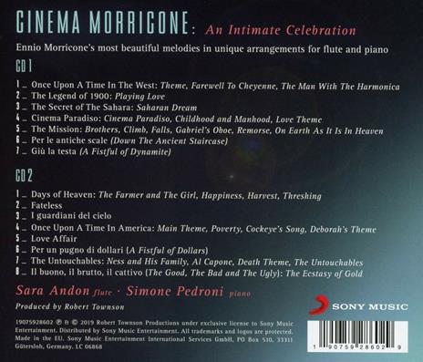 Cinema Morricone. An Intimate Celebration - CD Audio di Ennio Morricone,Simone Pedroni,Sara Andon - 2