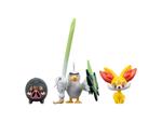 Pokémon Battle Figura Set 3-pack Fennekin, Lechonk, Sirfetch'd 5 Cm Jazwares