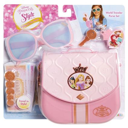 Jakks Pacific Princess Set Travel Occhiali, Borsetta