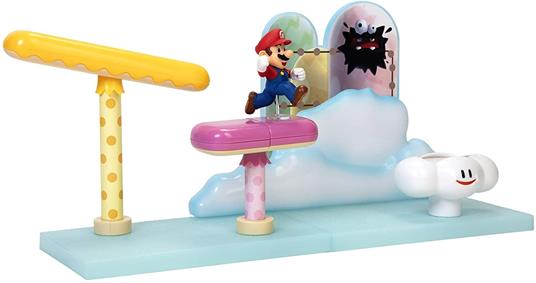 Nintendo super mario playset cloud con personaggo articolato 6 cm - 2