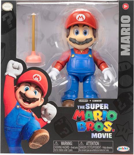 The Super Mario Bros. Movie Action Figura Mario 13 Cm Jakks Pacific - 6