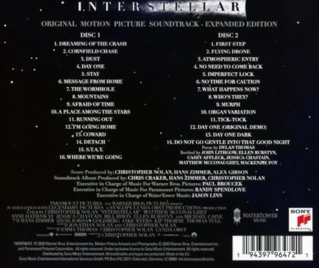 Interstellar (Colonna Sonora) - CD Audio - 2