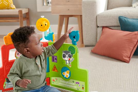 Fisher-Price - Libro Gigante delle Attività 2-in-1, giocattolo elettronico  didattico e centro attività per neonati e bambini ai primi passi 6+ mesi -  Giocheria