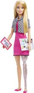 Giocattolo Barbie Carriere Interior Designer, bambola con abito rosa, giacca pied-de-poule e ballerine rosa Barbie