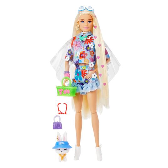 Barbie Extra n. 12 - Bambola con Coniglietto - Vestiti alla moda - 15  Accessori - Snodata - Ciocca con Cuoricini Viola - Barbie - Bambole Fashion  - Giocattoli | Feltrinelli