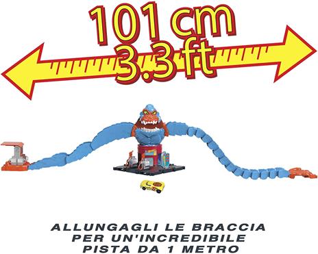 Hot Wheels - City Gorilla Attacco Distruttivo, Playset a Tema Stazione di Servizio con 1 Macchinina - 3