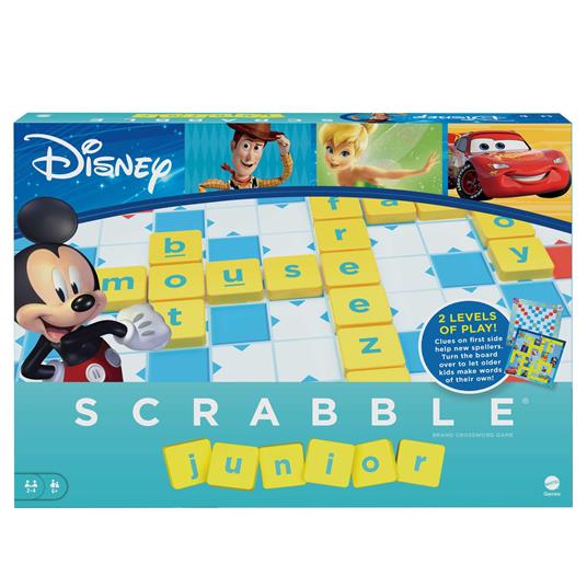 Scrabble Junior Disney, gioco di parole crociate per bambini dai 5 ai 10  anni con 2 giochi in 1 - Mattel - Mattel Games - Giochi di abilità -  Giocattoli | Feltrinelli