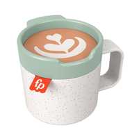 Giocattolo Fisher-Price - Tazza caffè Sostenibile, sonaglino dentaruolo ispirato a una tazza di caffè Fisher Price