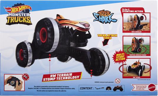 Mattel: Hot Wheels - Rc Monster Truck 1:15 Tiger Shark - 7