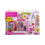 Barbie - Armadio dei Sogni Playset con bambola bionda, largo più di 60 cm, 15+ aree per riporre gli accessori, specchio