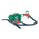 Fisher-Price - Il Trenino Thomas Stazione di Knapford pista con Playset 2 in 1 e Valigetta, Giocattolo per Bambini 3+ Anni, HGX63