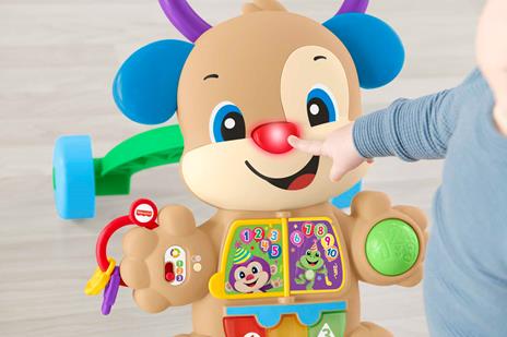 Fisher-Price - Cagnolino Primi Passi Edizione Multilingue, Giocattolo Elettronico Musicale Educativo per Camminare - 5