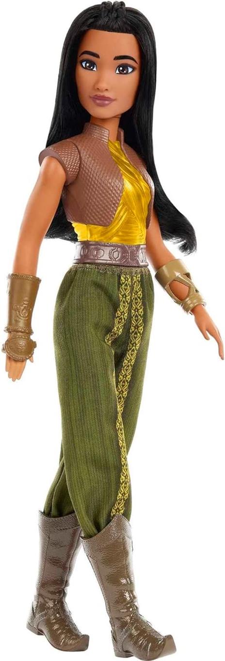 Disney Princess - Raya bambola con capi e accessori ispirati al film, giocattolo per bambini, 3+ Anni, HLX22 - 6
