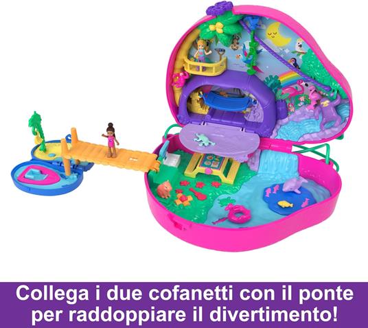 Polly Pocket Borsetta Dolce Bradipo, Giocattolo Da Viaggio, Bambole E Playset - 4