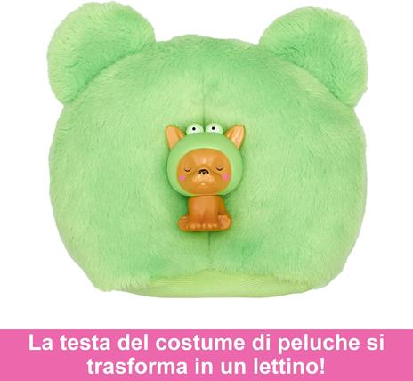 Barbie Cutie Reveal - Bambola con Costume di Peluche da Cagnolino-Rana e 10 Accessori a Sorpresa Cambia Colore - 5