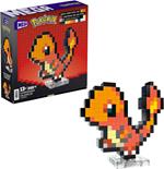 Mega Pokémon Showcase - Charmander, Set in Stile retrò pixelato da Costruire con 349 Pezzi