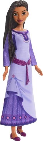 Disney Wish, Asha di Rosas Cantante, bambola abito rimovibile personaggio Star incluso, canta canzone film Wish in italiano