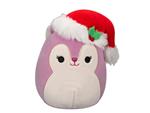 Squishmallows Peluche Figura Allina The Plum Squirrel Con Santa Cappello 12 Cm Jazwares