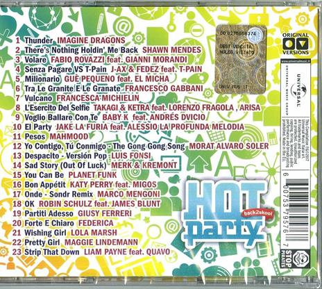 Hot Party Back2Skool - CD Audio - 2