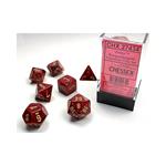 CHESSEX - SET 7 DADI POLIEDRICI - VORTEX BURGUNDY W/GOLD