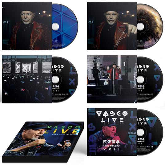 Vasco Live Roma Circo Massimo (2 CD + 2 DVD + Blu-ray) - Vasco Rossi - CD |  laFeltrinelli