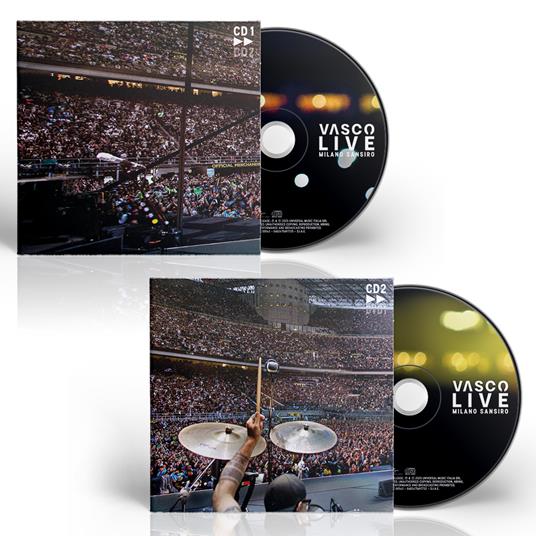 Vasco Live Milano San Siro (Box 2 CD + 2 DVD + Blu-ray) - CD Audio + DVD + Blu-ray di Vasco Rossi - 3