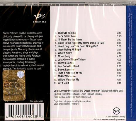 Louis Armstrong meets Oscar Peterson - CD Audio di Louis Armstrong,Oscar Peterson - 2