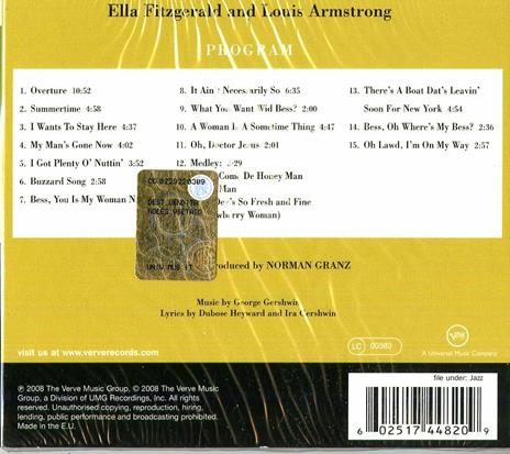 Porgy & Bess - CD Audio di Louis Armstrong,Ella Fitzgerald - 2