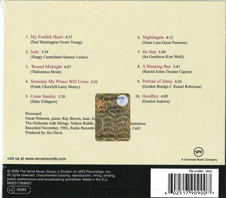 Oscar Peterson & Nelson Riddle - CD Audio di Oscar Peterson,Nelson Riddle - 2