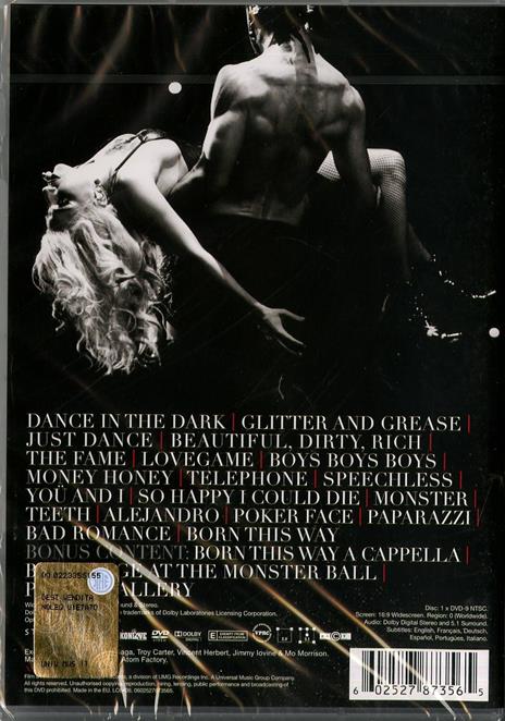 Lady Gaga Presents: The Monster Ball Tour At Madison Square Garden (DVD) - DVD di Lady Gaga - 2